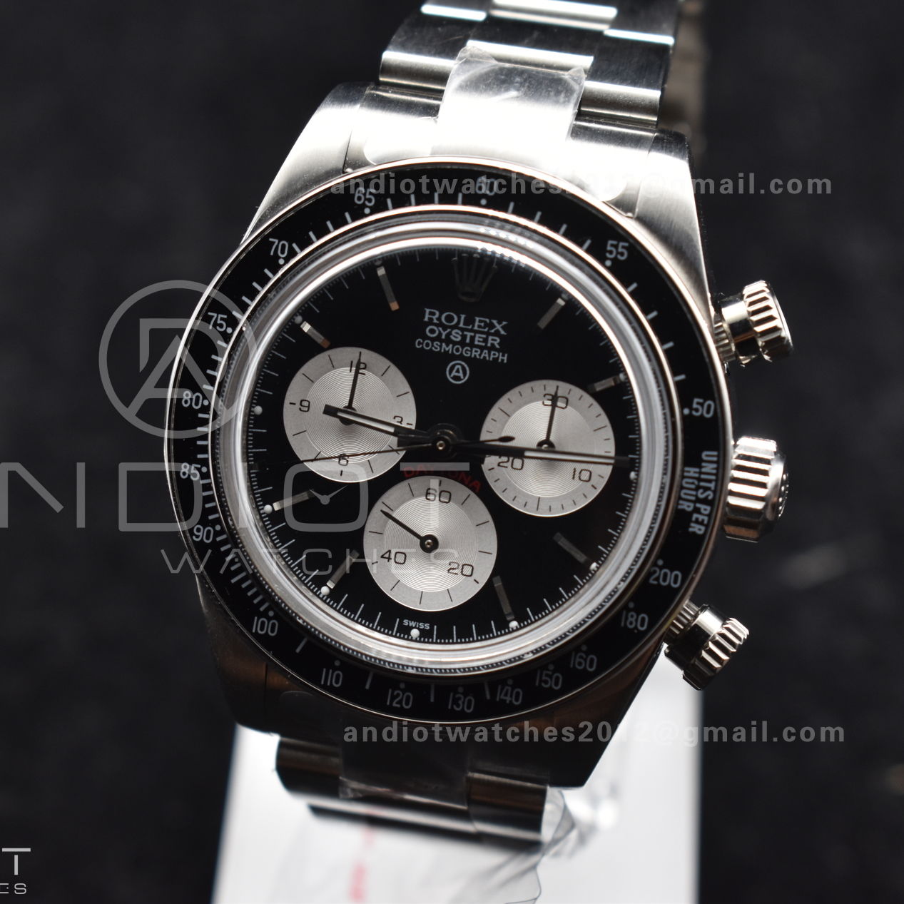 Daytona SS ADGF Best Edition Black/White Dial on SS Bracelet A7750